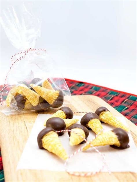 Chocolate Dipped Peanut Butter Bugles Pudge Factor