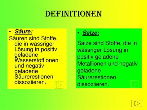 PPT Reaktion von Säuren Salze PowerPoint Presentation free download