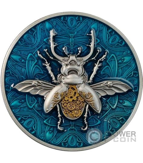 MECHANICAL BEETLE 2 Oz Silber Münze 2 Niue 2024