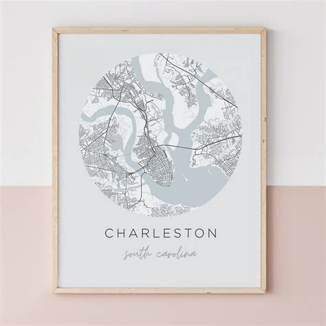 Find Your Charleston South Carolina Map Backstory Map Co