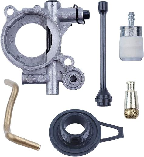 Amazon Oil Pump Worm Gear Oil Hose Line Filter Kit For HUSQVARNA