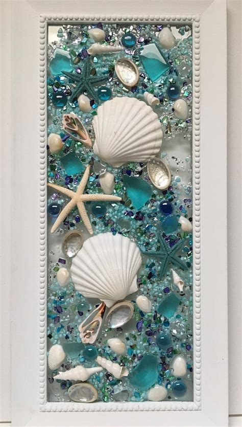 Seashell Decor/seaglass Wallart/beach Wall Art/coastal | Etsy