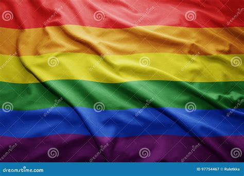 Indicador Del Gay Del Arco Iris Imagen De Archivo Imagen De Textil Rosa 97754467