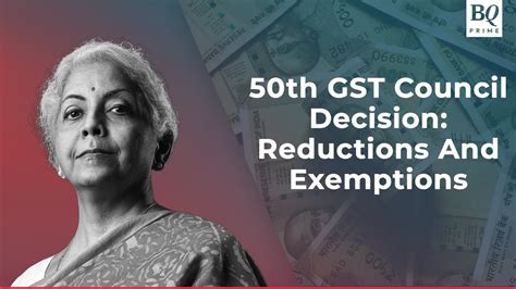 50th GST Council Meeting Here Are The Key Takeaways BQ Prime YouTube