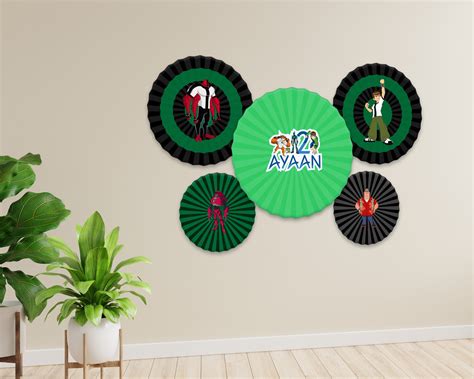 ben  theme paper fan kids birthday party party supplies india