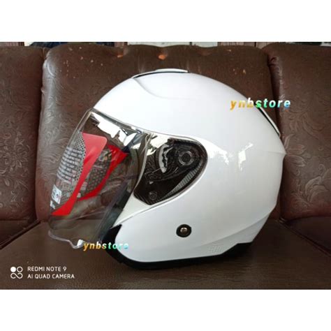 Jual Helm KYT Kyoto R Solid Polos White Putih Original Limited Helm