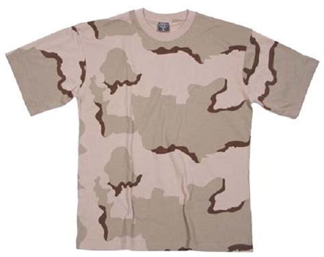 Us 3 Color Desert Army Camouflage Short Sleeve Camo Shirt Tshirt Xxl Ebay