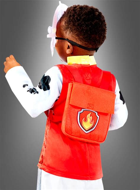 Marshall Kost M Mit Rucksack Und Maske Paw Patrol Rot