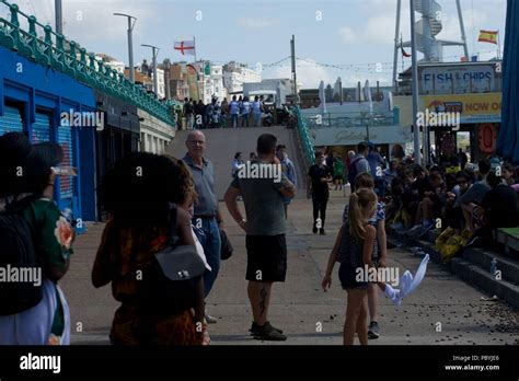 Brighton Beach Summer 2018 Stock Photo Alamy