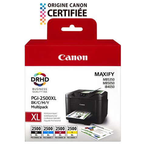 Canon Pgi Xl Pack De Noir Cyan Magenta Jaune Cartouche D