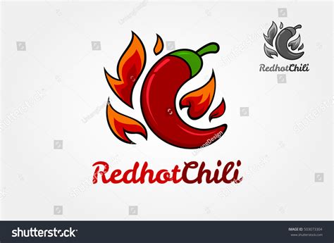 Red Hot Chili Vector Logo Template Vector De Stock Libre De Regalías 503073304 Shutterstock