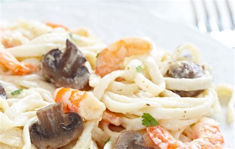 Heavenly Olive Oils And Vinegars Shrimp Pasta With Mushrooms And