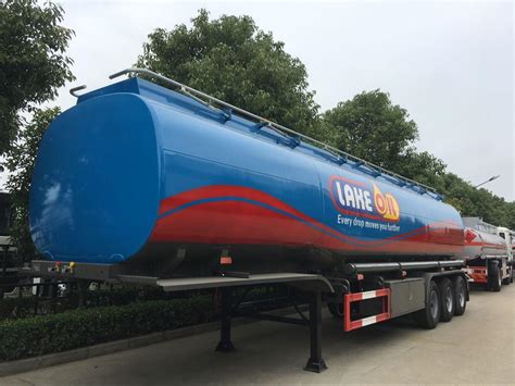 Sinotruk Axle Fuel Tanker Semi Trailer With L Fuel Tanker Semi