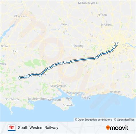 South Western Railway Route Schedules Stops Maps Gillingham