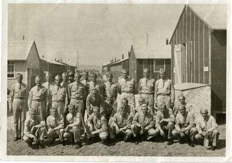 Group Photo Of Servicemen In Front Of Barracks Buildings The Digital