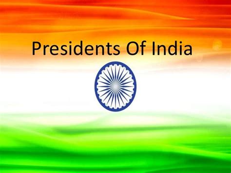 Presidents Of India