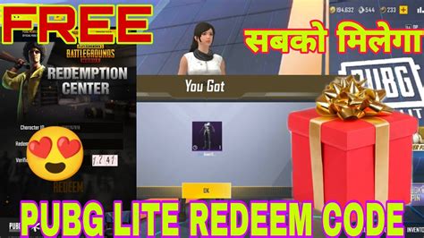 Pubg Lite New Redeem Code PUBG Lite Today Redeem Code Free Outfit