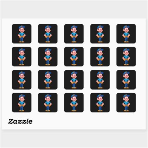 Fix It Felix Jr Square Sticker Zazzle