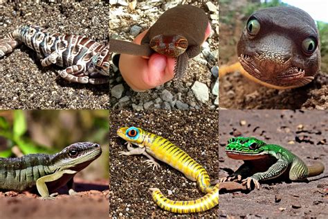 Mexican Mole Lizard Selfie Stable Diffusion