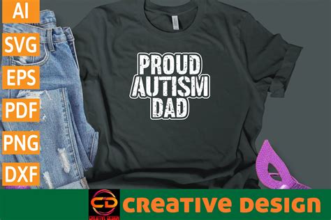 Proud Autism Dad Svg T Shirt Design Graphic By Creative Design