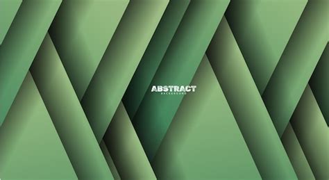 Premium Vector Abstract Green Color Overlap Layer Background