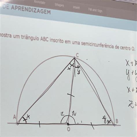 A Figura A Seguir Mostra Um Triângulo De Abc Inscrito Em Uma