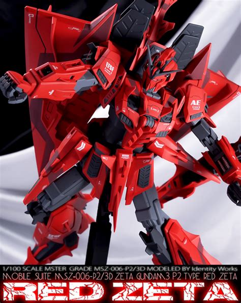 Custom Build Mg Msn P C Z Gundam Unit Red Zeta