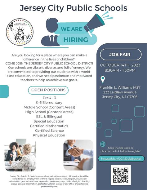 Jersey City Public Schools Job Fair OLAS Jobs