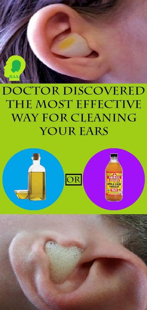 Doctor Discovered The Most Effective Way For Cleaning Your Cleaning Your Ears Ear Health