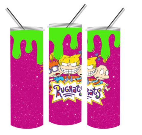 Rugrats 20oz Straight Tumbler Wrap Sublimation Wrap PNG Etsy