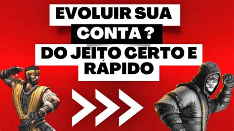 MK Mobile Evoluir sua conta do jeito certo e rápido O desafio pra