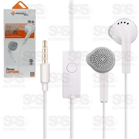 Fone De Ouvido Extra Bass Slim Pmcell Fo 14