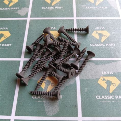 Jual 24 PCS SKRUP SCREW SEKRUP ENGSEL PINTU TEBAL 3 4 5 6 BAUT BAJA