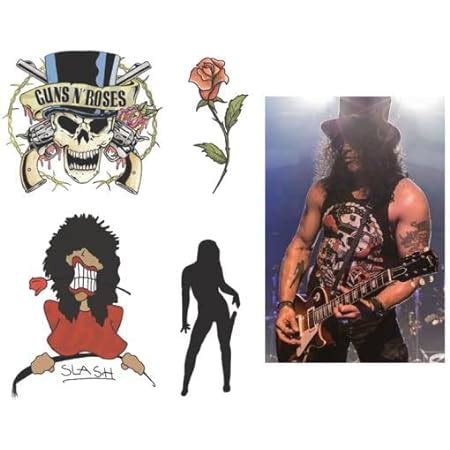 Amazon Slash Guitarist Fake Temporary Tattoos Beauty Personal