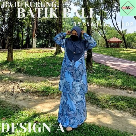 🌸 Baju Kurung Moden Batik Bali Design A Full Batik 🌸 Shopee Malaysia