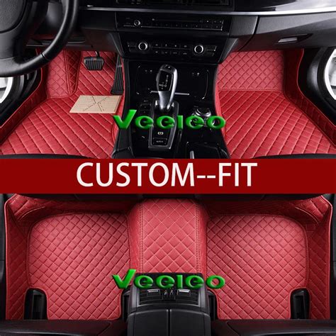 Veeleo Custom Fit Colors Leather Car Floor Mats For Mitsubishi Galant