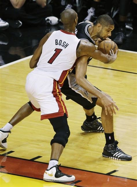 Chris Bosh with the Aggressive defensive effort in Game 7 of the 2013 ...