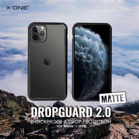 Apple iPhone 11 Pro / 11 / 11 Pro Max X.One Drop Guard 2s ( Matte Surface ) Impact Protection ...