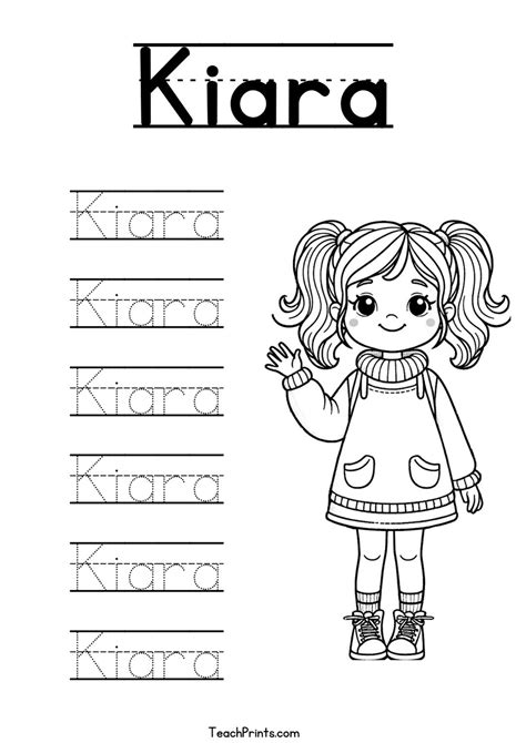 K Name Tracing Worksheets 48 Names Free And Printable 🍎 Teach Prints