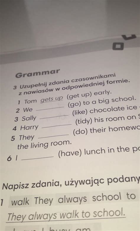 Uzupełnij zdania czasownikami z nawiasów w odpowiedniej formie Brainly pl