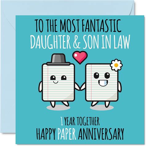 Amazon Cute Paper Anniversary Card For Daughter Son In Law