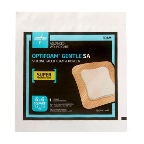 Optifoam Gentle Sa Siliconefoam Dressing 6x6 1ct