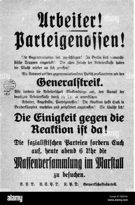 Kapp Putsch Berlin Hi Res Stock Photography And Images Alamy