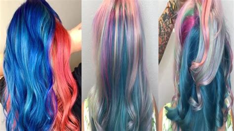 Top 10 Amazing Hair Color Transformation For Long Hair 🌺 Rainbow