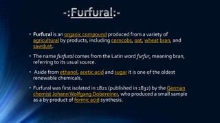 Furfural production by the hydrolysis | PPT