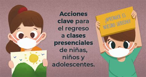 Acciones Clave para el regreso a clases de niñas niños y adolescentes