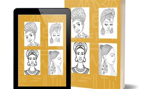 Livre De Coloriage De Femmes Africaines Pour Adultes Livre De