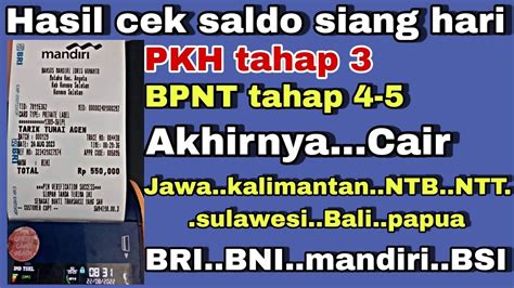 Pkh Hari Ini Cek Saldo Pkh Tahap Bpnt Tahap Siang Ini Tanggal