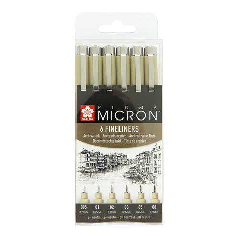 Sakura Pigma Micron Fineliner 6 set | Spraydaily.com