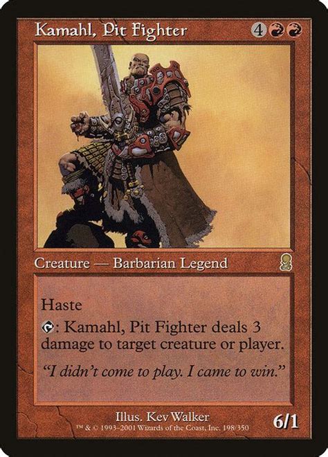 Kamahl Pit Fighter Ody Magic The Gathering Cards Magic Cards The